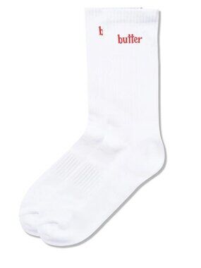 BUTTER GOODS Men's Basic Socks In White